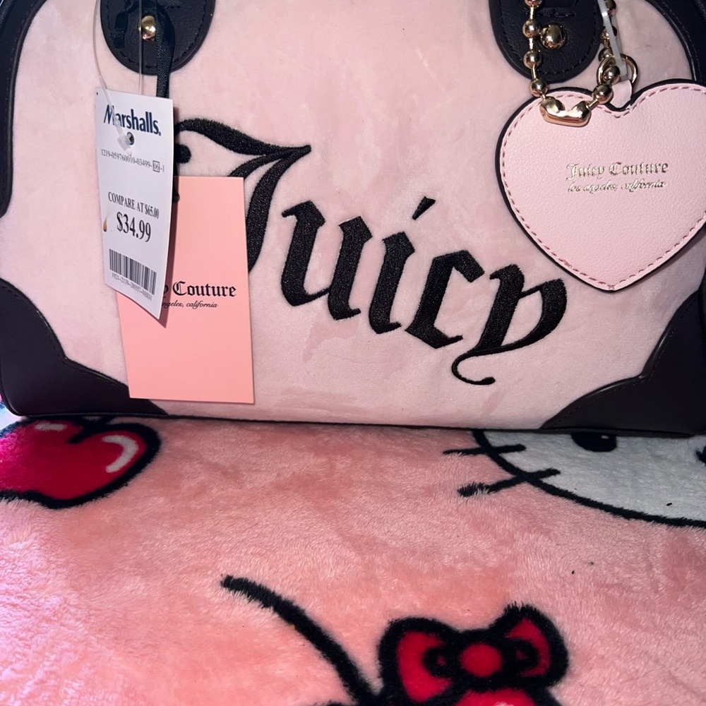 Juicy Couture Pink and Black Satchel